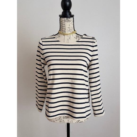 B45 Sezane Colette Mariniere Striped Top Women XS Parisian Chic Old Money French - Picture 3 of 9